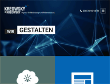Tablet Screenshot of kreowsky.de